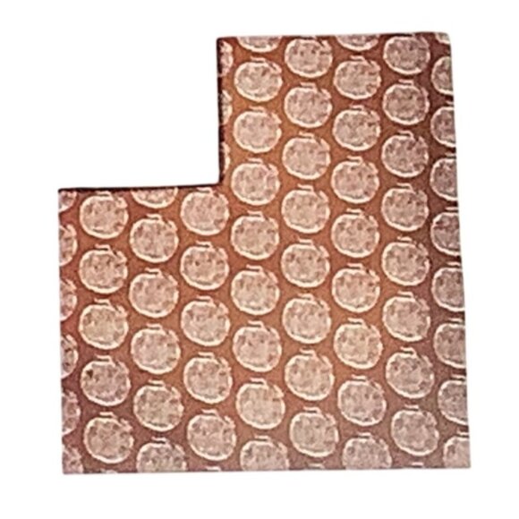 Threshold Pumpkin Printed Orange & White Sherpa Fleece Throw Blanket 60" X 50" - Picture 3 of 5
